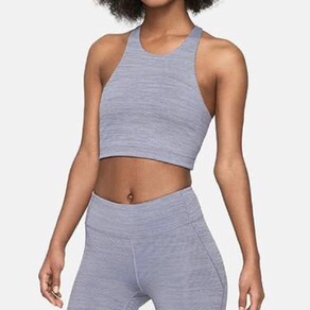 Outdoor Voices Tech Sweat Crop Storm XS